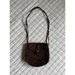 Y2K VTG Unfindable 70s Suede Gucci Monogram Crossbag Rare Coquette Cute Designer